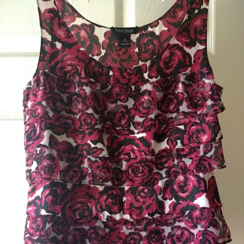 White House Black Market Floral Tank